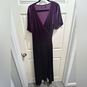 Elegant Purple Maxi Dress